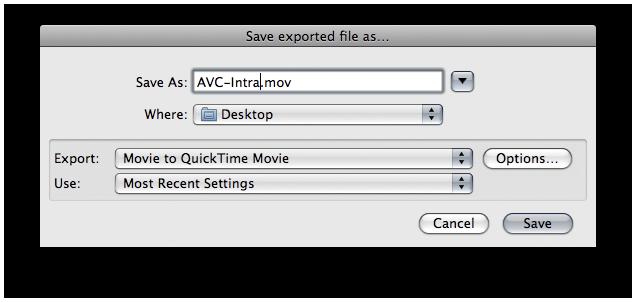 Save dialog The Save exported file as... dialog appears.