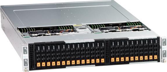 The BigTwin 2U high density system with 4 high performance hot-swappable DP nodes Each node (0.