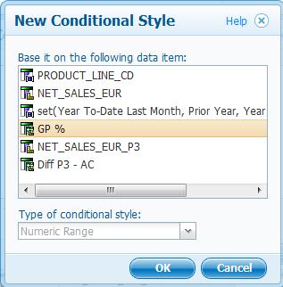 on New Conditional Style and choose the affected data