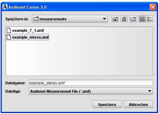 Saving a measurement Audionet CARMA comes with various measurement methods and functions to optimize