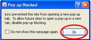Popup Blocker Your browser s popup