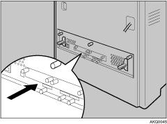 Installing Options Re-install the controller board into the machine by pushing the bottom center area of the board, as shown in the illustration.