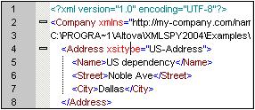 XMLSpy Tutorial XML Documents 25 Enables/disables line numbering. Enables/disables the source folding margin. Enables/disables the bookmark margin. Inserts/removes bookmarks.