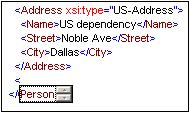 26 XMLSpy Tutorial XML Documents element is allowed at this point, it will be the only element displayed in the list. 4. Select the Person entry.
