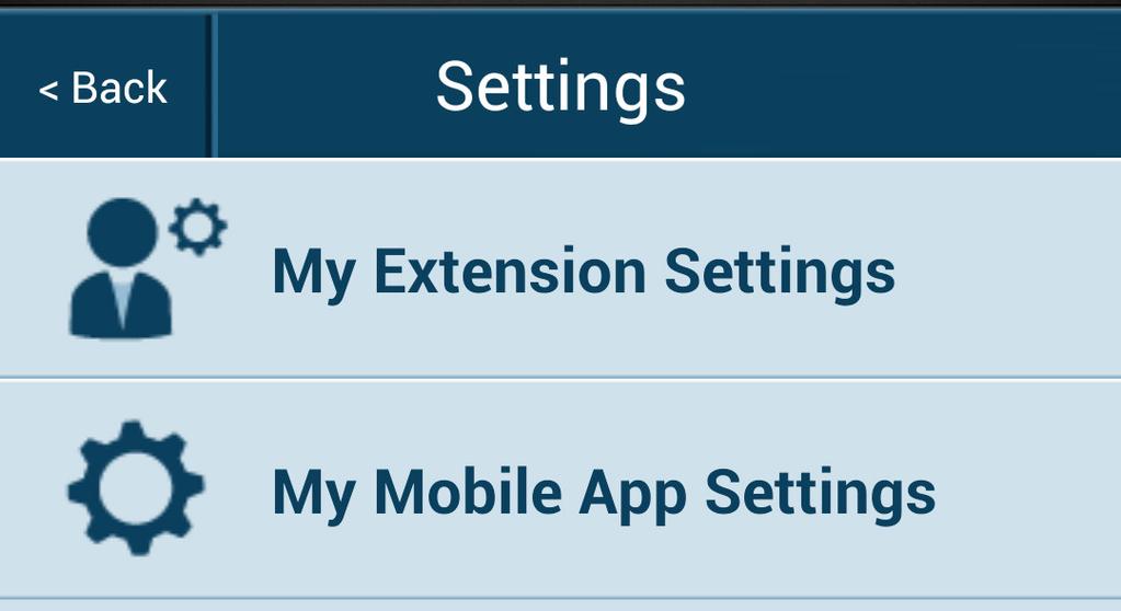 RingCentral Office@Hand from AT&T Mobile App User Guide Settings Settings Most of the special customizable features of your Office@Hand