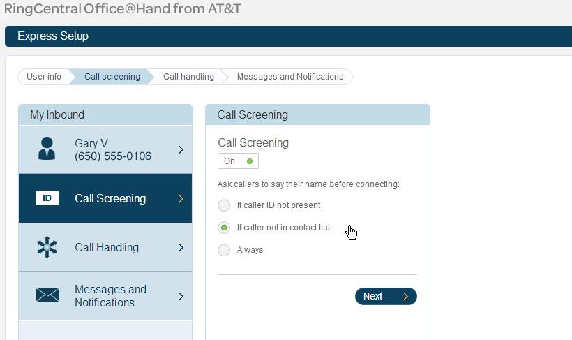 RingCentral Office@Hand from AT&T Mobile App User Guide Welcome Now review