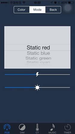 2.Click to select the color mode choices, as