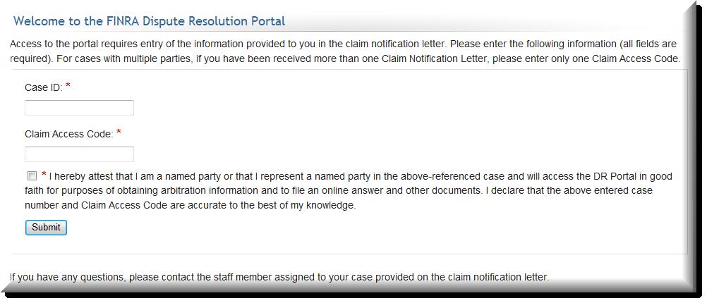 With this limited view, you can: retrieve the claim documents that were filed by the claimant; file an answer, including answers that contain cross, counter, or third party claims; file amendments
