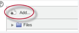4b. Select Upload a file from the sidebar 4c.