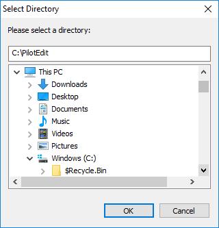 3. Click OK and the selected files and directories will be downloaded