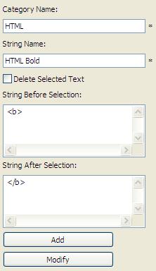 Example 2: In this example you will define a string and preserve the selected text in the active file: 1.