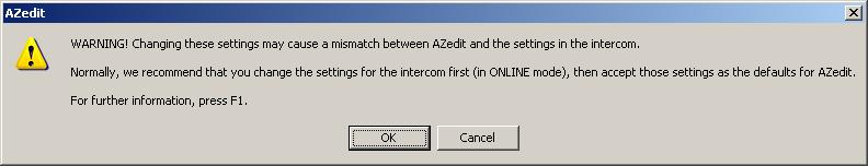 10 AIO-16 and AZedit AIO-16 To access the Intercom Sizing Wizard, do the following: 1. Open AZedit. 2.