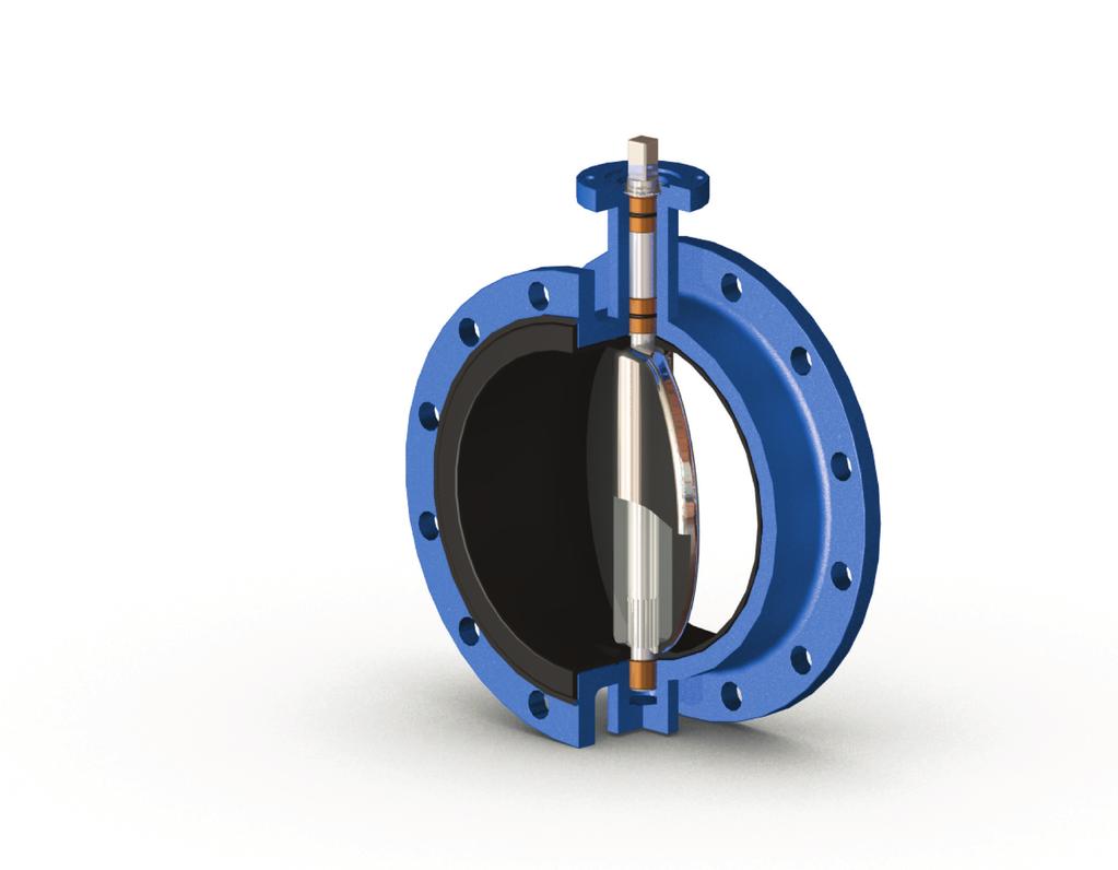 BF Quality DESCRIPTION & MTERILS Figure. VFI s BF is a Double Flanged Seal on Body Butterfly Valve used extensively in the water and wastewater market.
