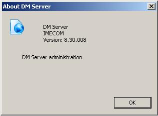 Determining Your DM Fax Server Version To determine the version number of your DM Fax Server deployment: 1. Open the DM Fax Server Administration Console. 2.