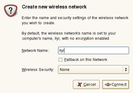 Figure 10.3 Access Point Configuration To disable wireless networking, right-click the applet icon and uncheck Enable Wireless. 10.4.