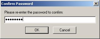Re-enter the password as required.