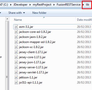 Expand the zip file and put the following files into a lib directory within the FusionRESTService project. o 2. Within the FusionRESTService Project, edit the fusionconfig.