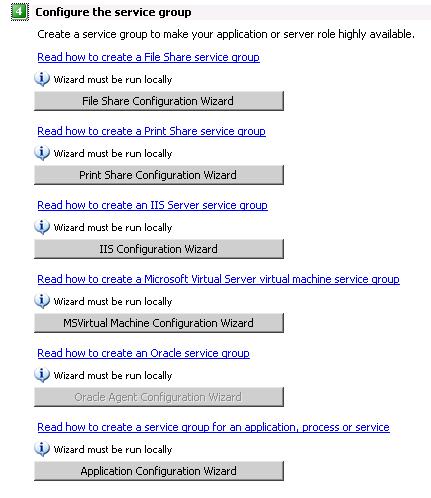 20 Using the Solutions Configuration Center Available options from the Configuration Center Figure 2-8 shows one of the steps