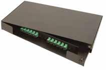 PRO RACK MOUNT ENCLOSURES Swing-Out Style Rack Mount Fiber Distribution Enclosures Precision Rated Optics swing-out rack mounted enclosures are designed to provide connectivity and distribution