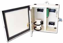 NEMA Rated Dual Door Wall Mount Fiber Distribution Enclosures PRO WALL MOUNT ENCLOSURES Precision Rated Optics NEMA enclosures are constructed for either indoor or outdoor use to provide a degree