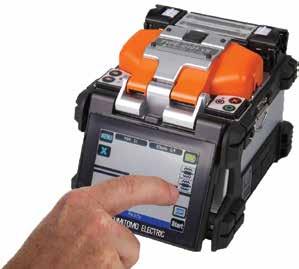 SUMITOMO FUSION SPLICERS Quantum TYPE-Q101-VS V-Groove Fusion Splicer The Sumitomo Quantum Type-Q101-VS V-Groove Fusion Splicer is the industry s first and only v-groove splicer with fully
