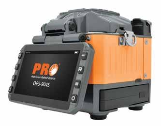 OFS-904S PRECISION RATED OPTICS FUSION SPLICERS Active Cladding Alignment Fusion Splicer The OFS-904S is the most popular active alignment fusion splicer from Precision Rated Optics and is perfect