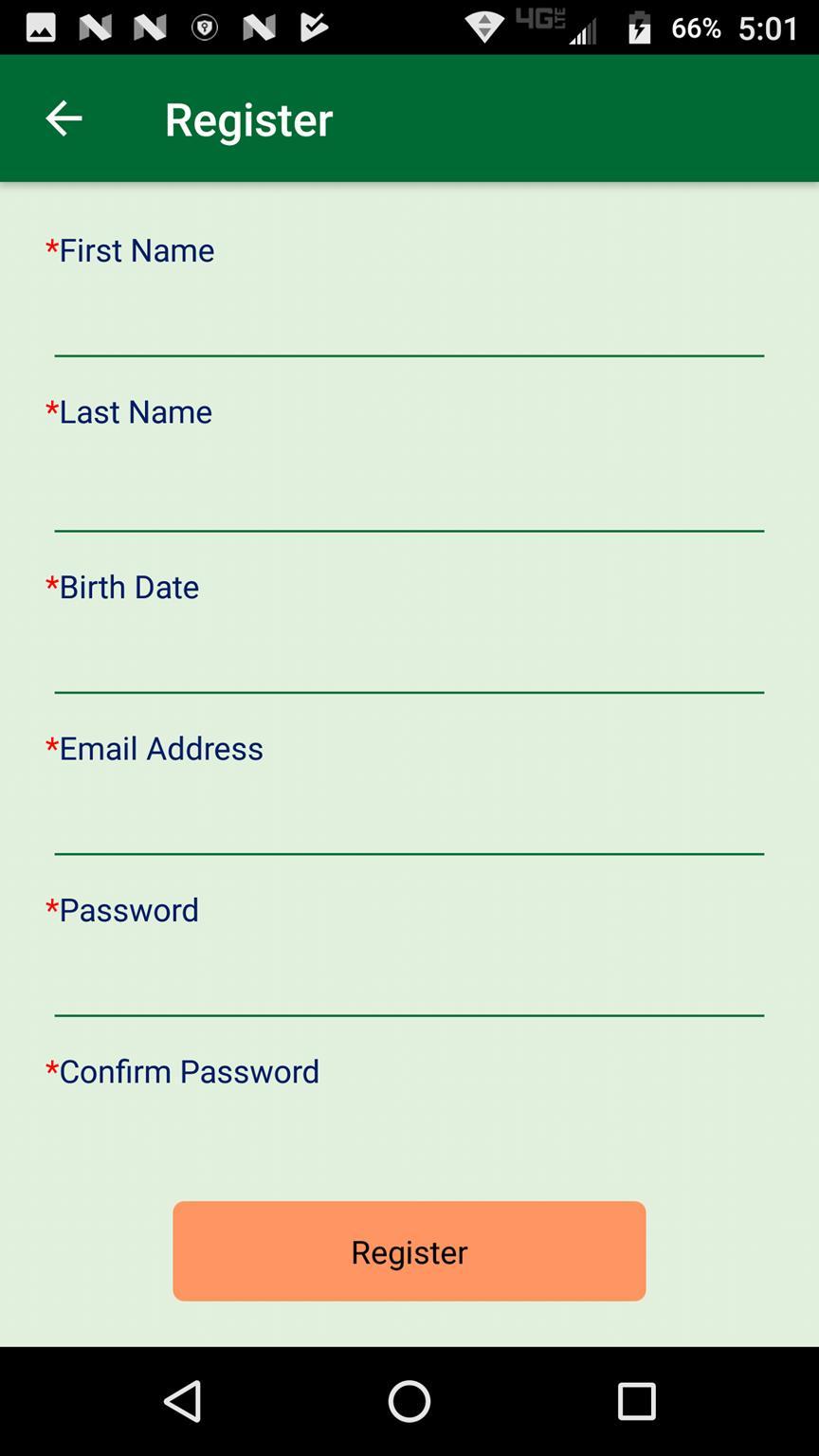 Password - passwords must be: Between 8 to 20 characters Contain at
