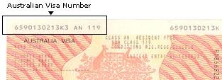 You can find the Visa number on the top left-hand corner of the Australian Visa label (see above) If the applicant has overseas student health cover, click the Yes option in this section to expand
