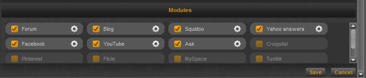 Modules Modules in Crowd Force are different sources or on which you can create or build