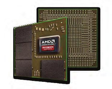If choosing AMD E8860, the 37W multi-chip-module FCBGA part, the GPU has a PCIe 3.0 interface and implements 640 SPs at 625 MHz.