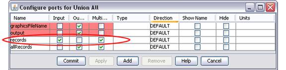 Appendix C To add and configure a multiport, right-click the actor and select Configure Ports from the drop-down menu.