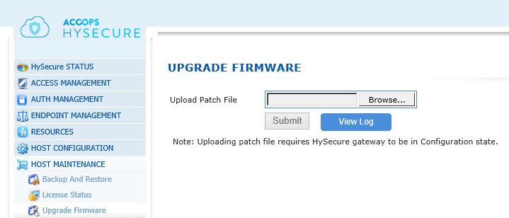 UPGRADE FIRMWARE Accops release both bug fixes and feature updates through patches available from the Accops Website http://www.accops.com.