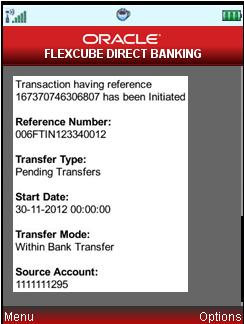 My Schedule Payment Transfer Amount Currency Status Narrative Displays the Transfer Amount for SI Displays the Currency for SI Displays the Status for SI Displays the Narrative for SI 6.