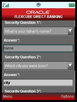 Security Questions 24. Security Questions This feature helps you to reset the Security Questions. 1. Login using the appropriate Banking URL. 2. Navigate to Customer Services > Security Questions.