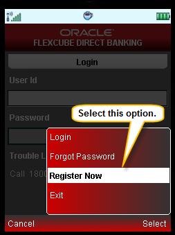 Online Application Process Login The following pop-up is displayed. Options for Login 4.