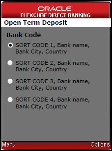 Open Term Deposit User Manual Oracle FLEXCUBE Direct
