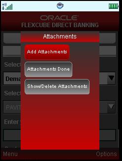 Click the Show/Delete Attachments to view or delete any of the attachments. Click Attachments Done when attachments are finished. The system returns to the following screen.