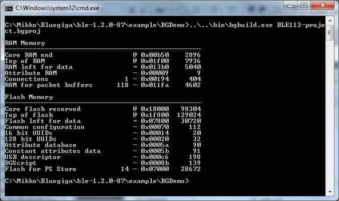 5.6.2 Compiling Using bgbuild.exe The project can also be compiled with the bgbuild.exe command line compiler.
