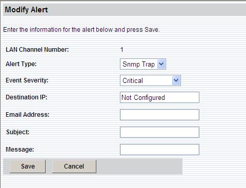 In this section, you can configure the method that the alert deliveries.