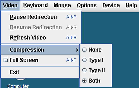 Resume Redirection: To resume KVM console redirection, simply select this item.