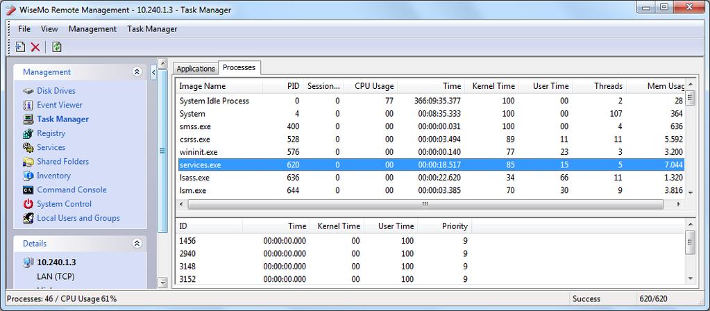 7. Remote Management console The Guest program comes with a powerful Remote Management console that is used for collecting information and executing commands on a Host computer or device and that