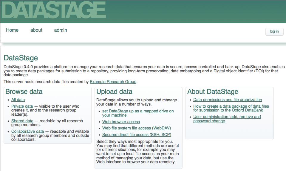 The DataStage web