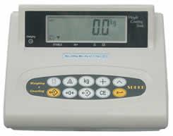 ADAM Indicators HW EC Approved Indicator A general purpose indicator, approved to Euro standard, for displaying weight, with the additional abilities to do parts counting and check-weighing.