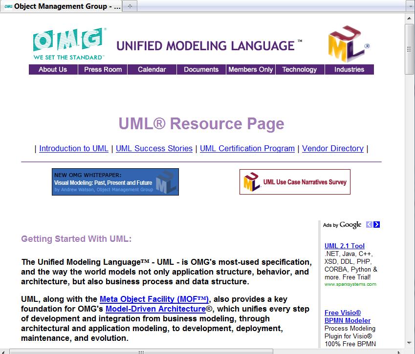 January 1997 - UML 1.