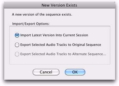 Exporting Edited Audio Tracks to an Alternate Sequence In many post-production workflows, it s common for changes to be made to a sequence by the Avid editor while the Pro Tools editor is still