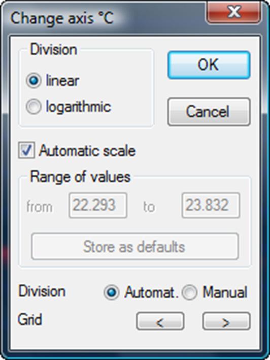 Designation Recalculate Explanation Index range: select measuring points to be used for the calculation. Curve is recalculated. 5.