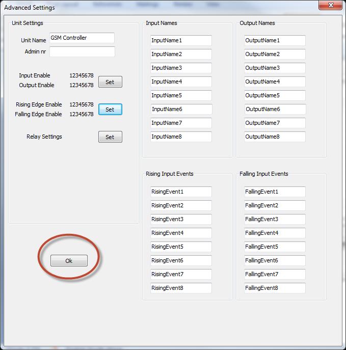 Saving Unit Settings Whenever changes are made to the unit s settings, numbers added and deleted, etc., using the PC Application, the.bin file must be saved.