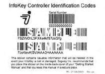 Creating a New InfoKey from an ID Card Use the Create function and complete the following steps to program a new InfoKey by scanning the InfoKey Controller Identification card shipped with every PT.