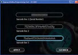 The required InfoKey Controller Identification Codes (ID card). the InfoKey Programming Tool and log in. From the Main Menu click Create. The system displays the Create window.