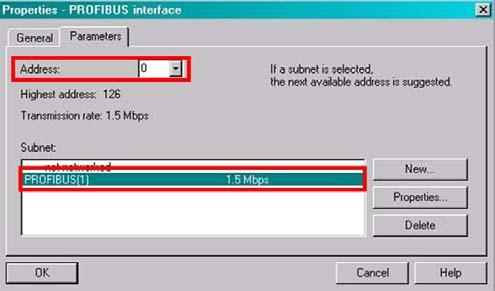 Select "PROFIBUS" in the following window and confirm with "OK".